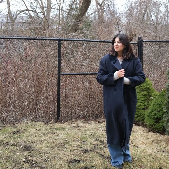 Medium / Oversized Vintage Les Modes Ellabee Long Coat! - Picture 6 of 7